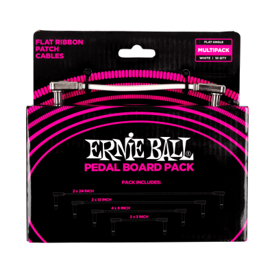 Ernie Ball - Flat Ribbon Patch Cable Multi-Pack - White