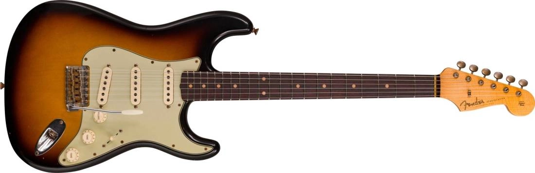 2020 Limited Edition \'60 Strat Journeyman Relic, AAA Rosewood Fingerboard - Faded Aged 3-Colour Sunburst