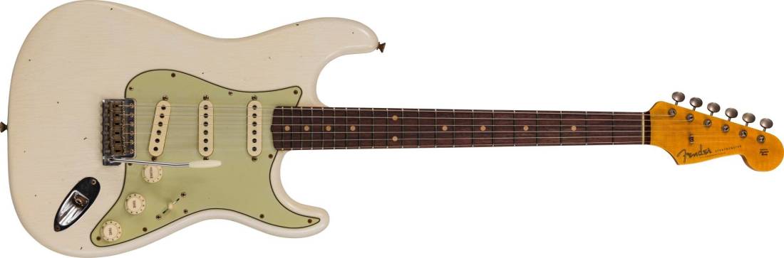 2020 Limited Edition \'60 Strat Journeyman Relic, AAA Rosewood Fingerboard - Aged Olympic White