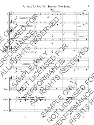 Fanfare for the 16th Empire - Standridge - Concert Band (Flex) - Gr. 1.5