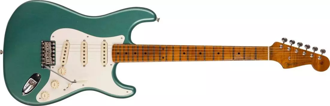 1958 Strat Journeyman Relic with Closet Classic Hardware, Maple Fingerboard - Aged Sherwood Green Metallic