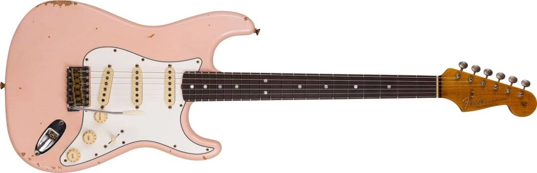 1964 Stratocaster Relic, AAA Rosewood Fingerboard - Super Faded Aged Shell Pink