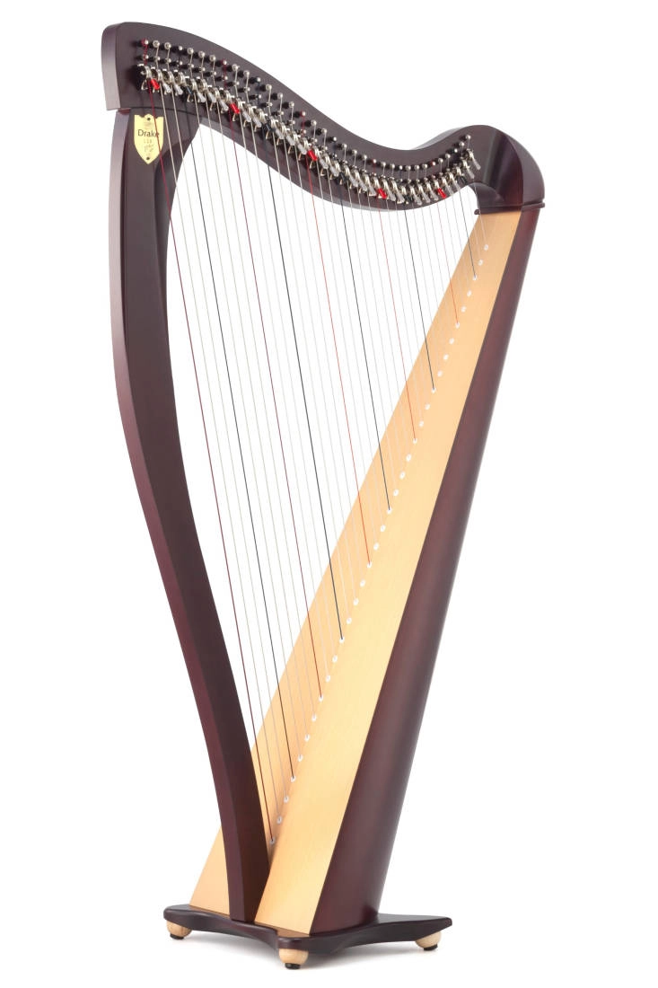 Drake 34-String Lever Harp w/Legs - Mahogany