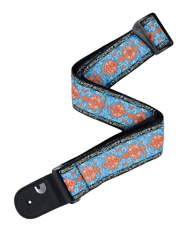 50mm Eco-Comfort Guitar Strap - Blue & Orange