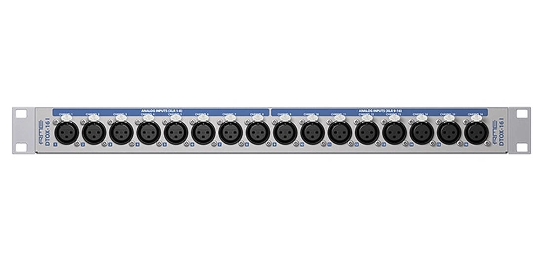 DTOX-16 Universal XLR D-SUB Breakout Panel - 16-Inputs