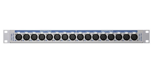 RME - DTOX-16 Universal XLR D-SUB Breakout Panel - 16-Inputs