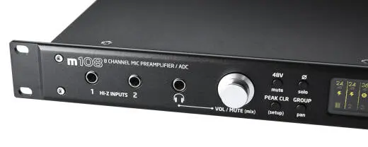 m108 8-Channel Remote Controlled Mic Preamplifier/ADC