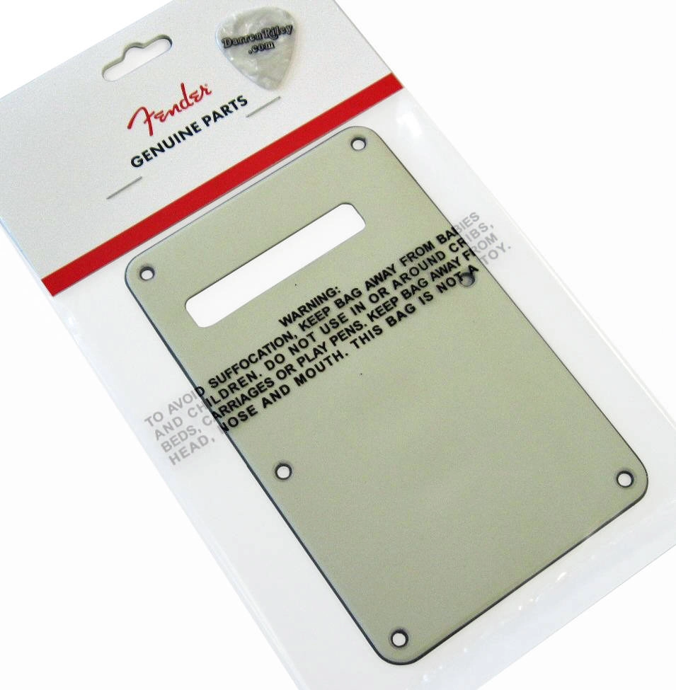 Back Plate for Fender Stratocaster, Mint Green, 3-Ply - Single Slot