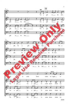 Simple Gifts - Traditional/Burrows - SATB