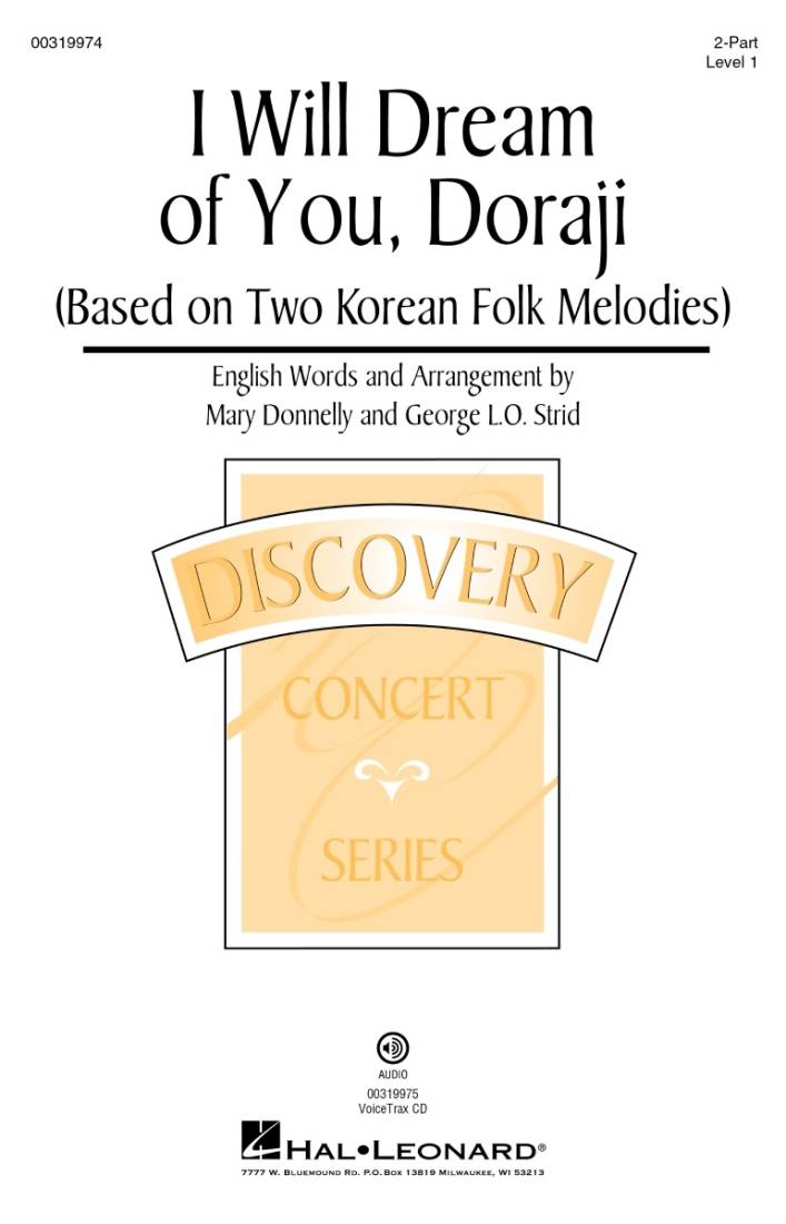 I Will Dream of You, Doraji - Korean Folk/Donnelly/Strid - 2pt
