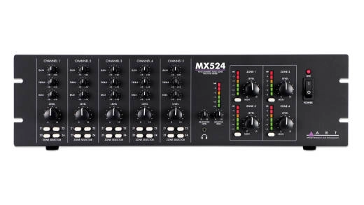 ART Pro Audio - MX524 Five Channel Four Zone Mixer