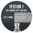 V1 Standard Replacement Footswitch Button - Silver