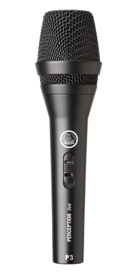 AKG - P3S Dynamic Handheld Microphone with On/Off Switch