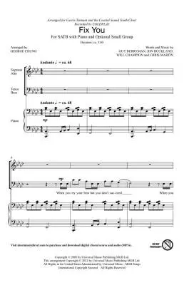 Fix You - Coldplay/Chung - SATB