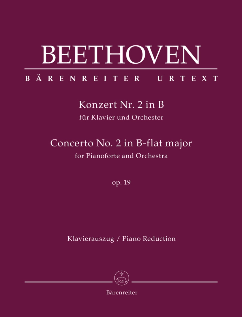 Concerto No.2 In B-flat, Op.19 for Pianoforte & Orch. - Beethoven/Del Mar - Piano/Piano Reduction