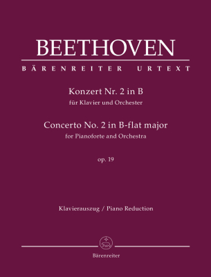 Baerenreiter Verlag - Concerto No.2 In B-flat, Op.19 for Pianoforte & Orch. - Beethoven/Del Mar - Piano/Piano Reduction