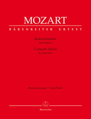 Baerenreiter Verlag - Concert Arias For Soprano - Mozart  - Soprano/Piano Vocal Score