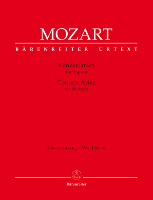 Concert Arias For Soprano - Mozart  - Soprano/Piano Vocal Score