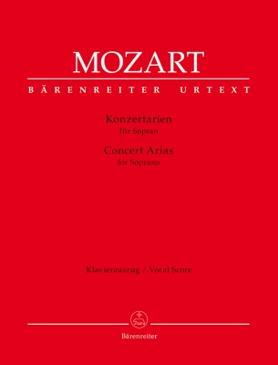 Baerenreiter Verlag - Concert Arias For Soprano - Mozart  - Soprano/Piano Vocal Score