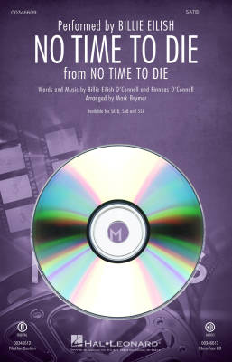 Hal Leonard - No Time to Die (from No Time to Die) - OConnell/Eilish/Brymer - CD ShowTrax
