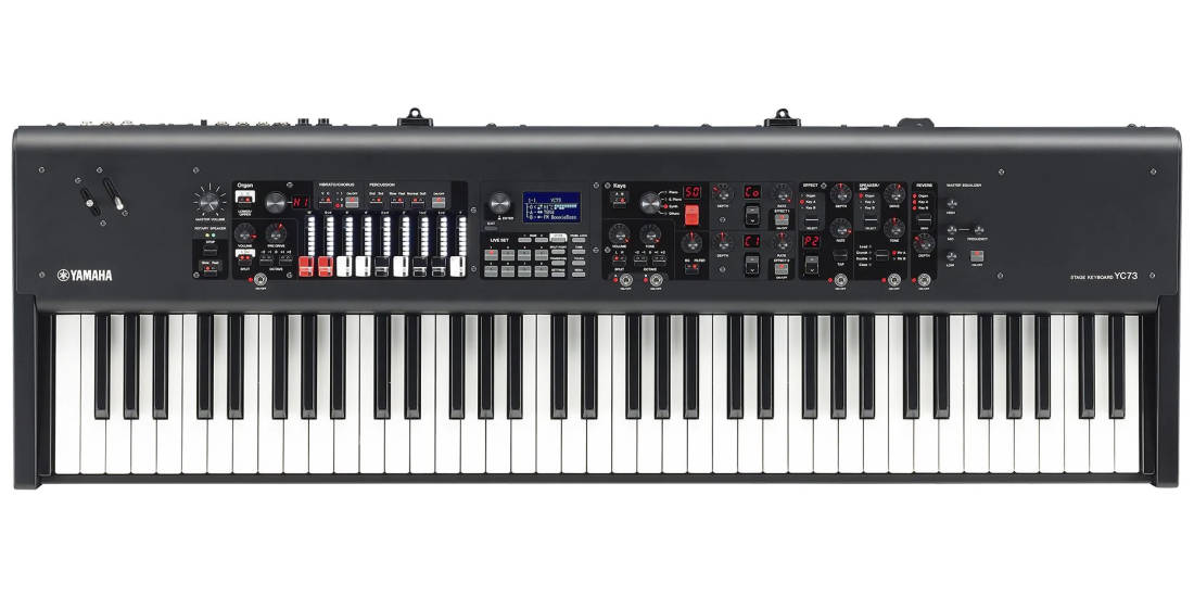 YC73 73-Key Stage Piano and Digital Organ - Black
