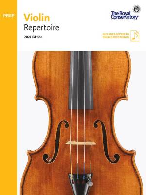 RCM Violin Repertoire 2021 Edition, Preparatory Level - Book/Audio Online