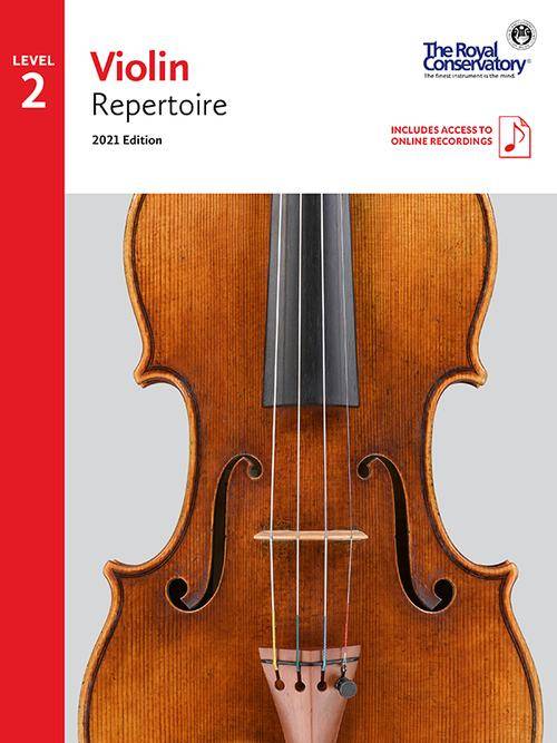 RCM Violin Repertoire 2021 Edition, Level 2 - Book/Audio Online