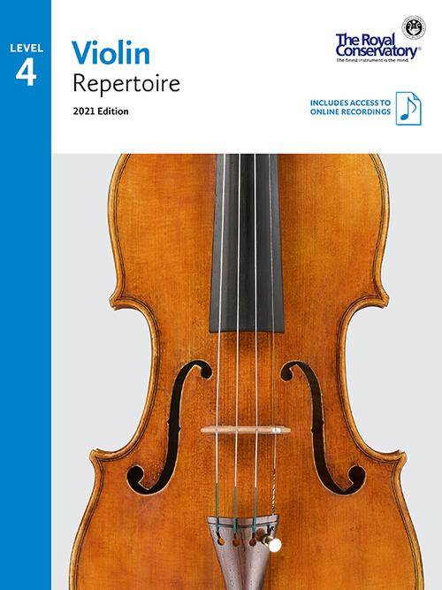 RCM Violin Repertoire 2021 Edition, Level 4 - Livre/Audio en ligne