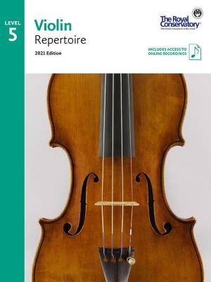 RCM Violin Repertoire 2021 Edition, Level 5 - Book/Audio Online