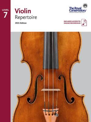 Frederick Harris Music Company - RCM Violin Repertoire 2021 Edition, Level 7 - Book/Audio Online