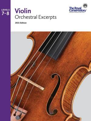 RCM Violin Orchestral Excerpts 2021 Edition, Levels 7-8 - Book