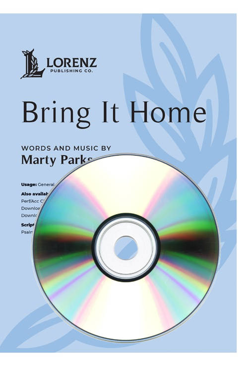 Bring It Home - Parks - Performance /Accompaniment CD