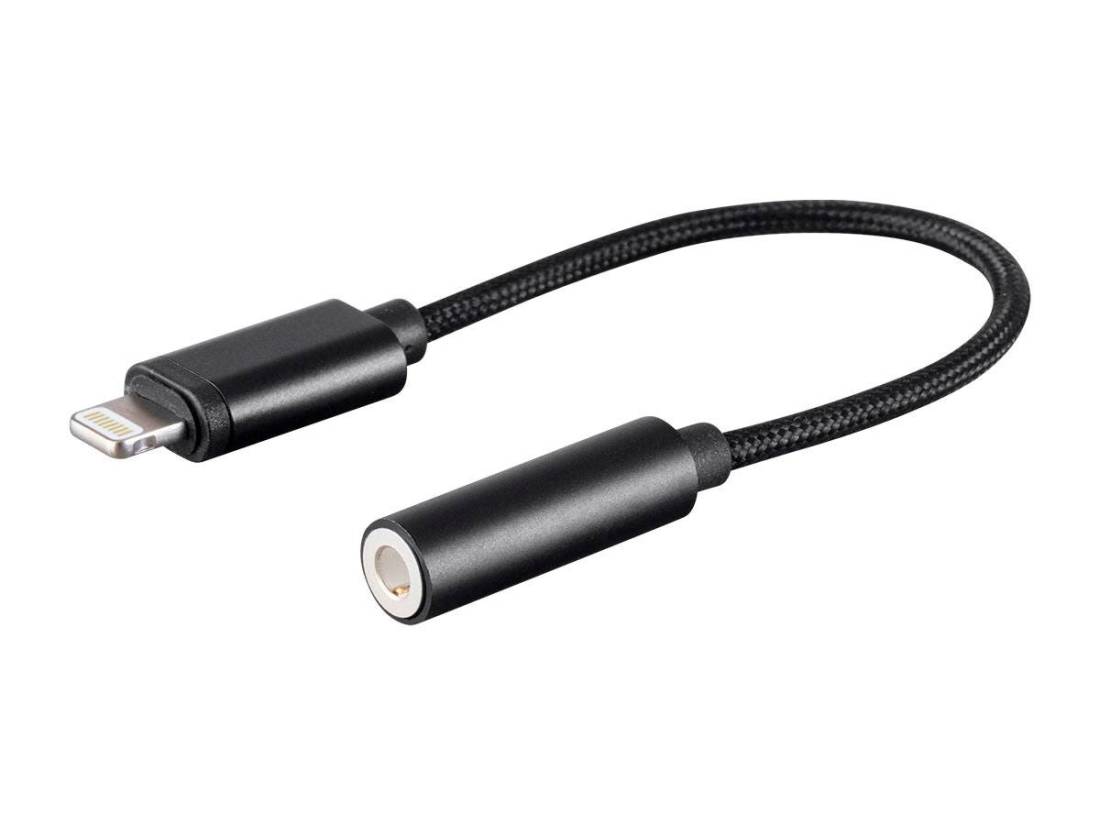 MFi Certified Lightning to 3.5mm Audio Adapter, Nylon Braid