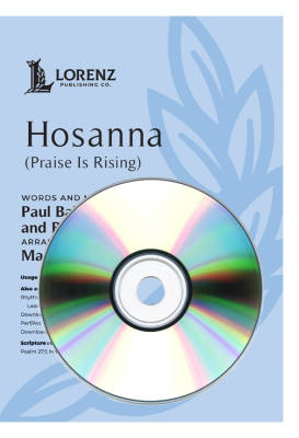 The Lorenz Corporation - Hosanna (Praise is Rising) - Brown/Baloche/Hayes - Performance /Accompaniment CD