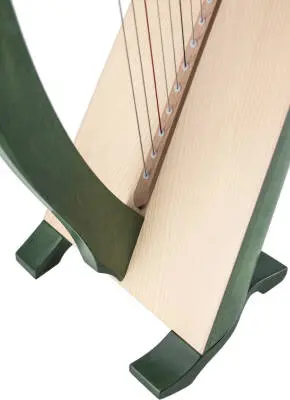 Una Professional Lever Harp, 38 String - Green