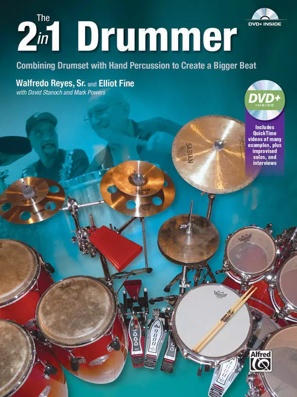 The 2-in-1 Drummer - Reyes/Fine/Stanoch/Powers - Drumset - Book/DVD