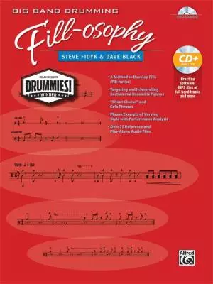 Alfred Publishing - Big Band Drumming Fill-osophy - Fidyk/Black - Drum Set - Book/mp3 CD