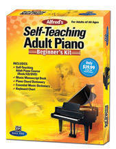 Alfred\'s Self-Teaching Adult Piano: Beginner\'s Kit -  Boxed Set