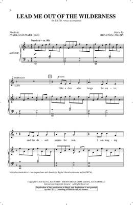 Lead Me Out of the Wilderness - Stewart/Nix - SATB