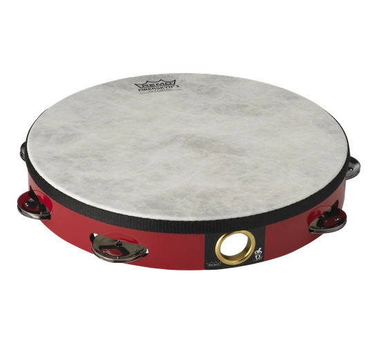 Fiberskyn Tambourine - Quadura Deep Red, 10\'\'