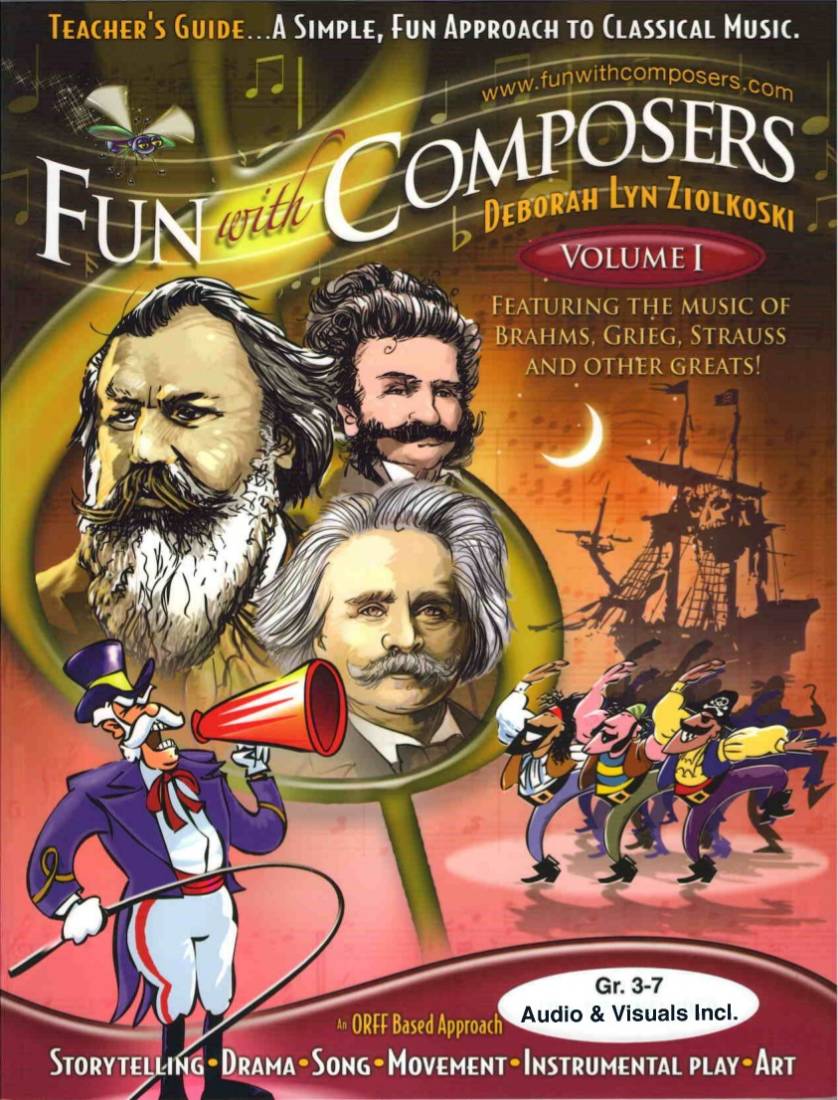 Fun with Composers, Volume I (Gr.3-7) - Ziolkoski - Teacher\'s Guide Book/Media Online
