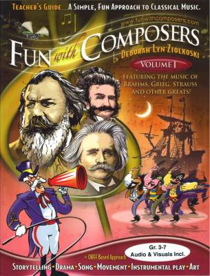 Fun With Composers - Fun with Composers, Volume I (Gr.3-7) - Ziolkoski - Teachers Guide Book/Media Online