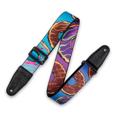 Levys - 2 Printed Polyester Guitar Strap - Donut