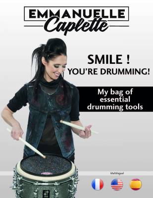 Smile! You\'re Drumming - Caplette - Drum Set - Multilingual Book