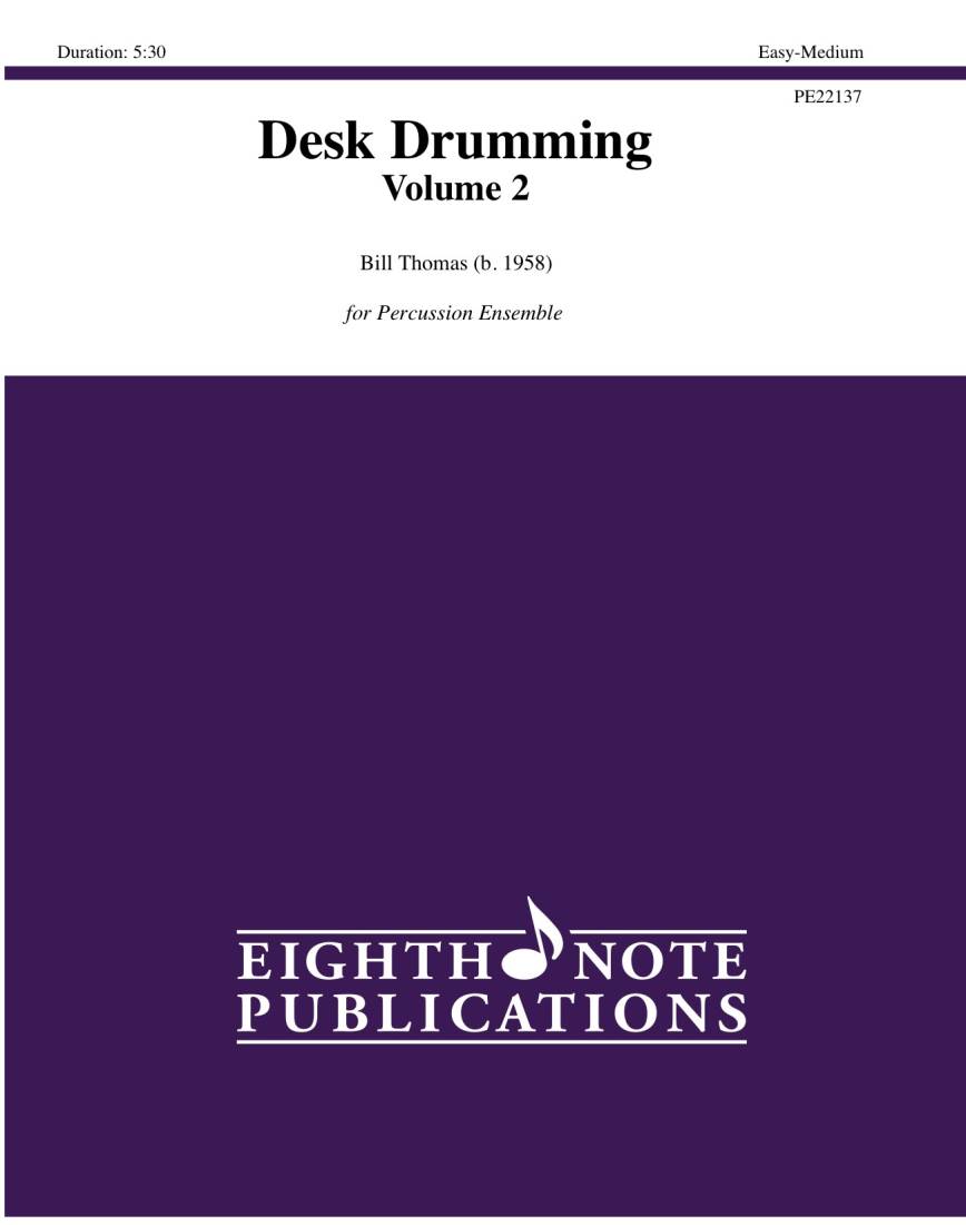 Desk Drumming, Volume 2 - Thomas - Percussion Duet - Gr. Easy-Medium