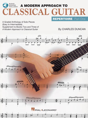 A Modern Approach to Classical Guitar Repertoire, Part 1 - Duncan - Classical Guitar - Book/Audio Online