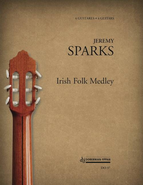 Irish Folk Medley - Sparks - Classical Guitar Quartet - Score/Parts