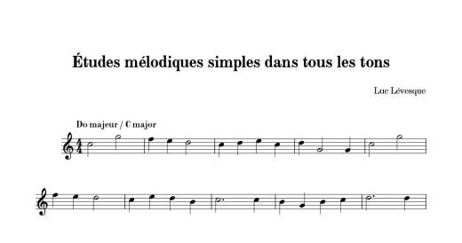 Etudes melodiques simples dans tous les tons - Levesque - Classical Guitar - Book