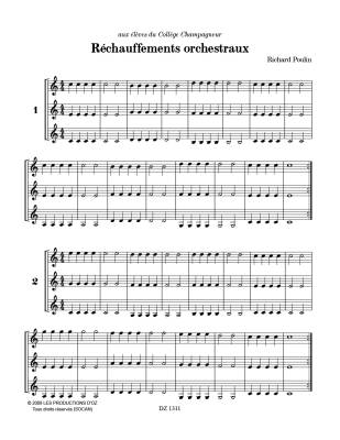 Rechauffements orchestraux, vol. 1 - Poulin - Classical Guitar Ensemble - Book