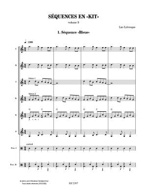 Sequences en \'\'Kit\'\', vol. 3 - Levesque - Classical Guitar Ensemble - Score/Parts (Non-Reproducible)